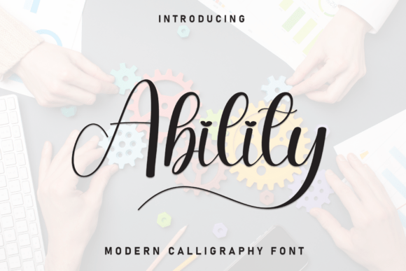 Ability Typeface: Elevating Editorial Design with Modern Script Elegance