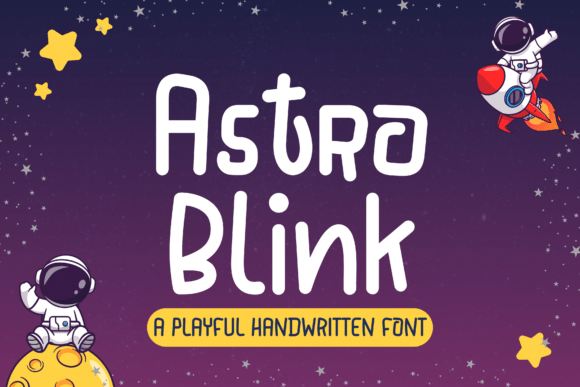 Astroblink: A Playful Handwritten Typeface for Editorial Design