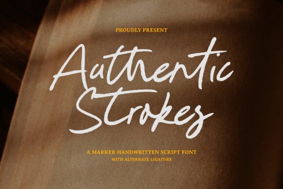 Authentic Strokes: A Handwritten Typeface for Modern Editorial Design