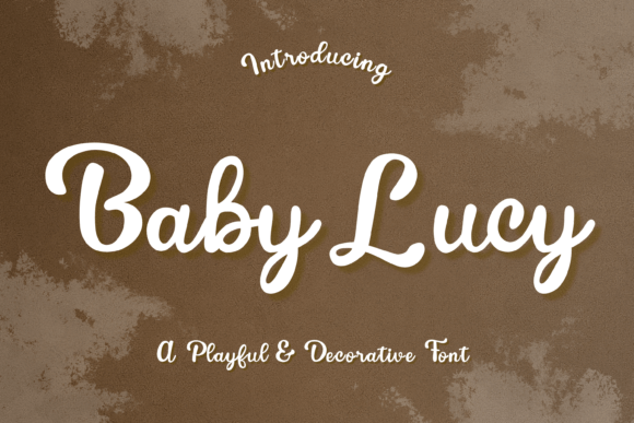 Baby Lucy: A Playful Script Typeface for Editorial Design