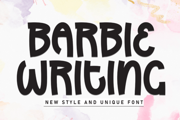 Barbie Writing: The Handwritten Typeface for Whimsical Editorial Design
