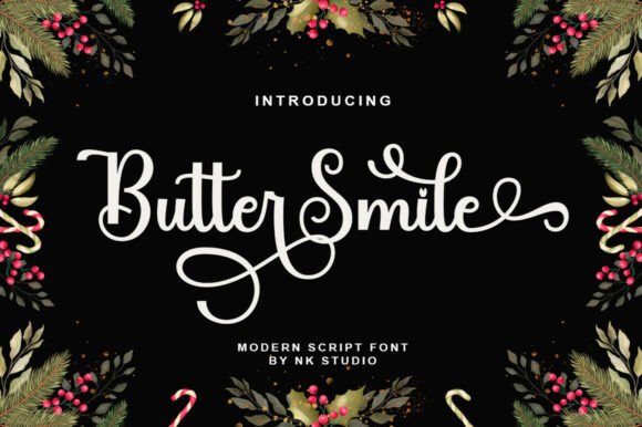Butter Smile: A Modern Script Typeface for Elegant Web Design