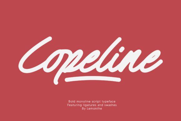 Copeline Font Review: A Bold Script for Modern Web Design