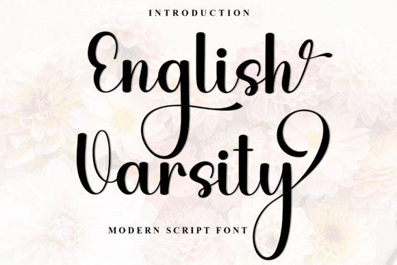 English Varsity: A Script Amp Typeface for Modern Editorial Design
