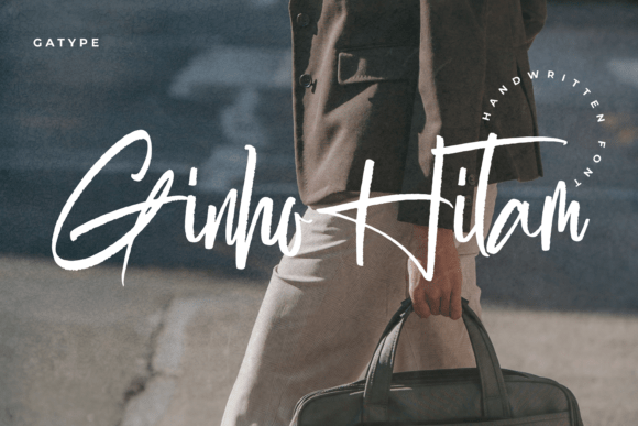 Ginho Hitam Review: A Modern Handwritten Script for Elegant Branding