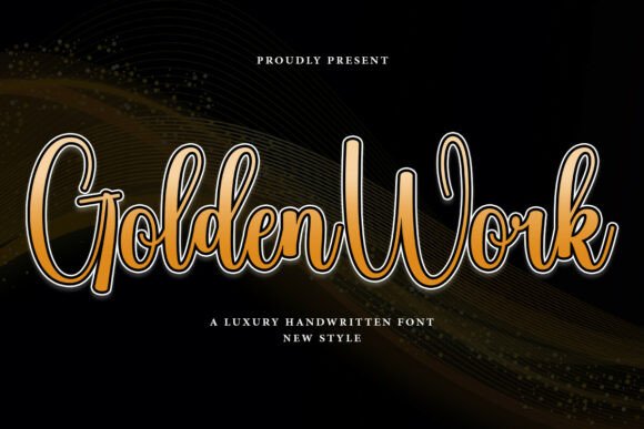 Golden Work Typeface: Elevating Editorial Design with Handwritten Grace