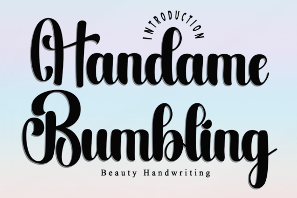 Handame Bumbling: The Perfect Handwritten Typeface for Modern Branding