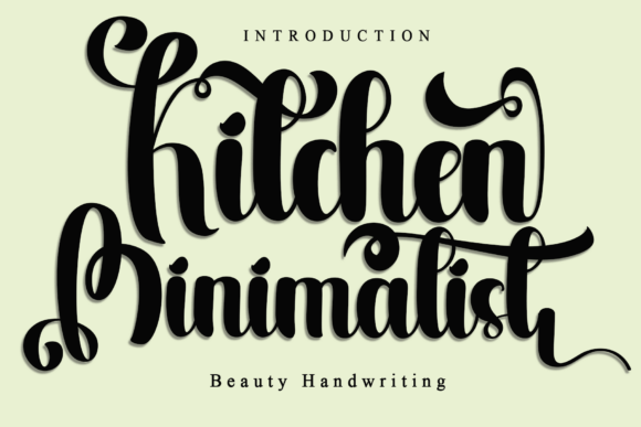 Kitchen Minimalist: The Perfect Script Font for Editorial Design