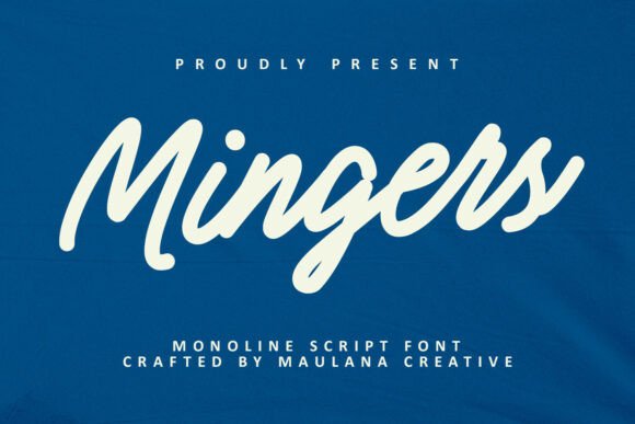Mingers: A Script Amp Typeface for Campaign Visuals