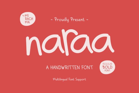 Naraa Handwritten Font: A Sweet Touch for Crafters and Sellers