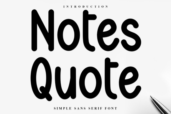 Notes Quote: The Festive Typeface for Handmade Holiday Creations