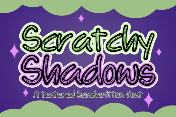 Scratchy Shadows: A Playful Typeface for Editorial Design