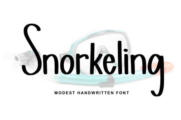 Snorkeling Typeface: A Handwritten Font for Coastal Branding