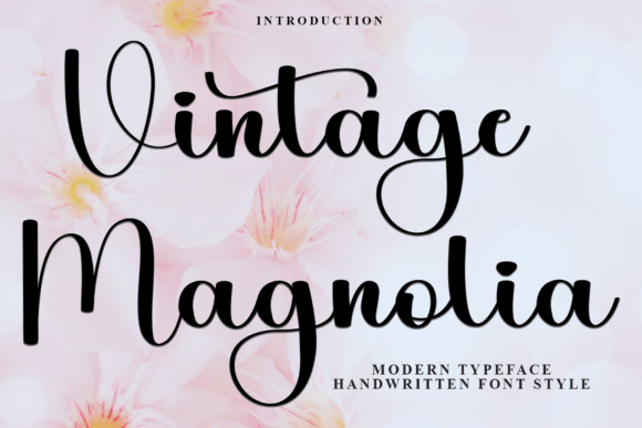 Vintage Magnolia: A Premium Script Font for Polished Brand Identity